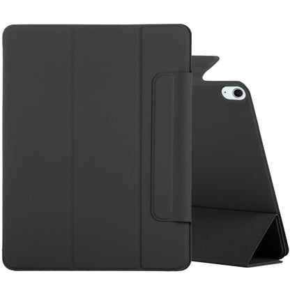 For iPad Air 11 2025 / 2024 Double-sided Clip Fixed Buckle Magnetic PU Leather Smart Tablet Case(Black) - iPad Air 11 2025 / 2024 Cases by buy2fix | Online Shopping UK | buy2fix