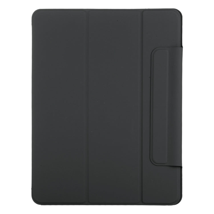 For iPad Air 11 2025 / 2024 Double-sided Clip Fixed Buckle Magnetic PU Leather Smart Tablet Case(Black) - iPad Air 11 2025 / 2024 Cases by buy2fix | Online Shopping UK | buy2fix