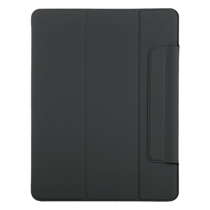 For iPad Air 11 2025 / 2024 Double-sided Clip Fixed Buckle Magnetic PU Leather Smart Tablet Case(Black) - iPad Air 11 2025 / 2024 Cases by buy2fix | Online Shopping UK | buy2fix