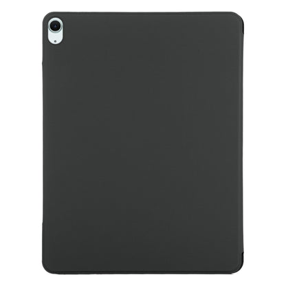 For iPad Air 11 2025 / 2024 Double-sided Clip Fixed Buckle Magnetic PU Leather Smart Tablet Case(Black) - iPad Air 11 2025 / 2024 Cases by buy2fix | Online Shopping UK | buy2fix