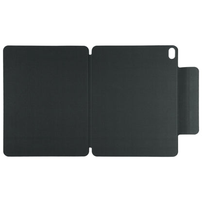 For iPad Air 11 2025 / 2024 Double-sided Clip Fixed Buckle Magnetic PU Leather Smart Tablet Case(Black) - iPad Air 11 2025 / 2024 Cases by buy2fix | Online Shopping UK | buy2fix