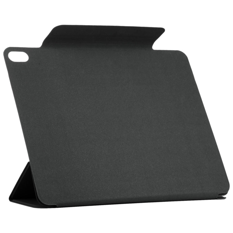 For iPad Air 11 2025 / 2024 Double-sided Clip Fixed Buckle Magnetic PU Leather Smart Tablet Case(Black) - iPad Air 11 2025 / 2024 Cases by buy2fix | Online Shopping UK | buy2fix