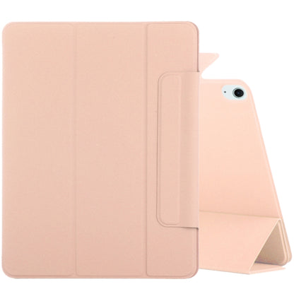 For iPad Air 13 2025 / 2024 Double-sided Clip Fixed Buckle Magnetic PU Leather Smart Tablet Case(Gold) - iPad Air 13 2025 / 2024 Cases by buy2fix | Online Shopping UK | buy2fix