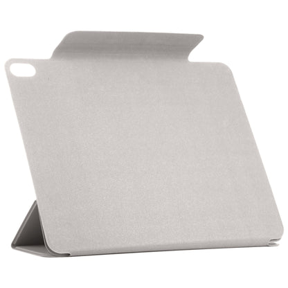 For iPad Air 13 2025 / 2024 Double-sided Clip Fixed Buckle Magnetic PU Leather Smart Tablet Case(Grey) - iPad Air 13 2025 / 2024 Cases by buy2fix | Online Shopping UK | buy2fix