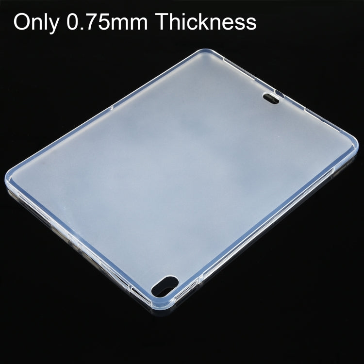 For iPad Air 13 2024 0.75mm Shockproof Outside Glossy Inside Frosted TPU Tablet Case(Transparent) - iPad Air 13 2024 Cases by buy2fix | Online Shopping UK | buy2fix