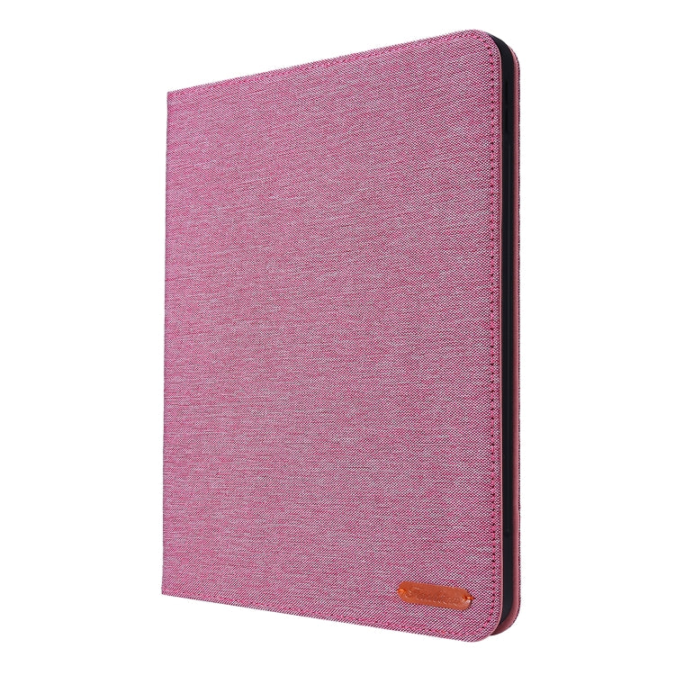 For iPad Air 11 2024 Fabric Leather Tablet Case(Rose Red) - iPad Air 11 2024 Cases by buy2fix | Online Shopping UK | buy2fix