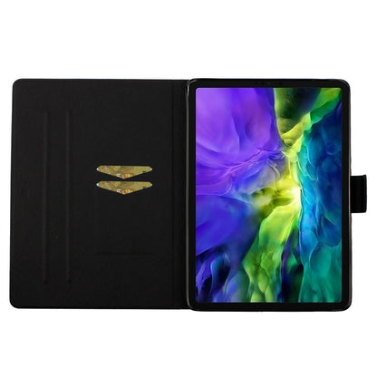 For iPad Pro 11 2024 Voltage Coloured Drawing Smart Leather Tablet Case(Iron Tower) - iPad Pro 11 2024 Cases by buy2fix | Online Shopping UK | buy2fix