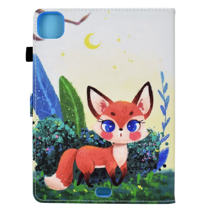 For iPad Pro 11 2024 Colored Drawing Sewing Smart Leather Tablet Case(Little Fox) - iPad Pro 11 2024 Cases by buy2fix | Online Shopping UK | buy2fix