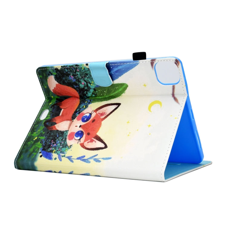 For iPad Pro 11 2024 Colored Drawing Sewing Smart Leather Tablet Case(Little Fox) - iPad Pro 11 2024 Cases by buy2fix | Online Shopping UK | buy2fix