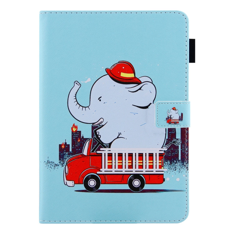 For iPad Pro 11 2024 Colored Drawing Leather Smart Tablet Case(Fire Elephant) - iPad Pro 11 2024 Cases by buy2fix | Online Shopping UK | buy2fix