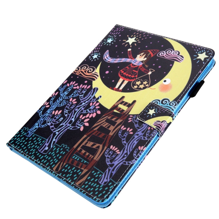 For iPad Pro 11 2024 Colored Drawing Leather Smart Tablet Case(Catch Stars Girl) - iPad Pro 11 2024 Cases by buy2fix | Online Shopping UK | buy2fix