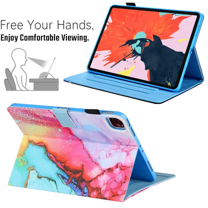 For iPad Pro 11 2024 Colored Drawing Leather Smart Tablet Case(Colorful) - iPad Pro 11 2024 Cases by buy2fix | Online Shopping UK | buy2fix