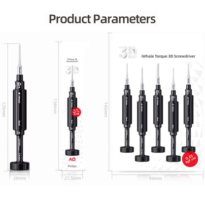 QianLi iWhale Special S2 Steel Magnetic Torque 3D Screwdriver, Model:B Tri-point 0.35 - Screwdriver by QIANLI | Online Shopping UK | buy2fix