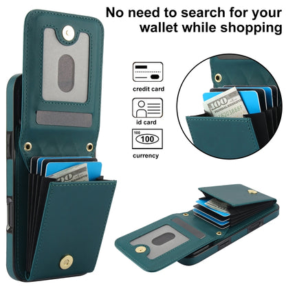 For iPhone 16 YM015 Crossbody Rhombic Card Bag RFID Phone Case(Green) - iPhone 16 Cases by buy2fix | Online Shopping UK | buy2fix