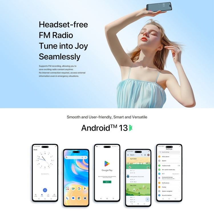 [HK Warehouse] UMIDIGI G6 5G, 6GB+128GB, Face ID Identification, 6.6 inch UMIDIGI OS Dimensity 6100+ 5G Octa Core, Network: 5G(Ice Blue) - UMIDIGI by UMIDIGI | Online Shopping UK | buy2fix