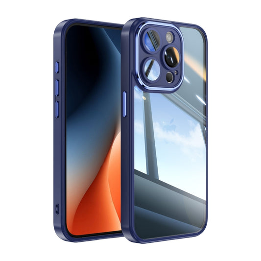 For iPhone 14 Pro Max Acrylic Hybrid TPU Armor Shockproof Phone Case(Blue) - iPhone 14 Pro Max Cases by buy2fix | Online Shopping UK | buy2fix