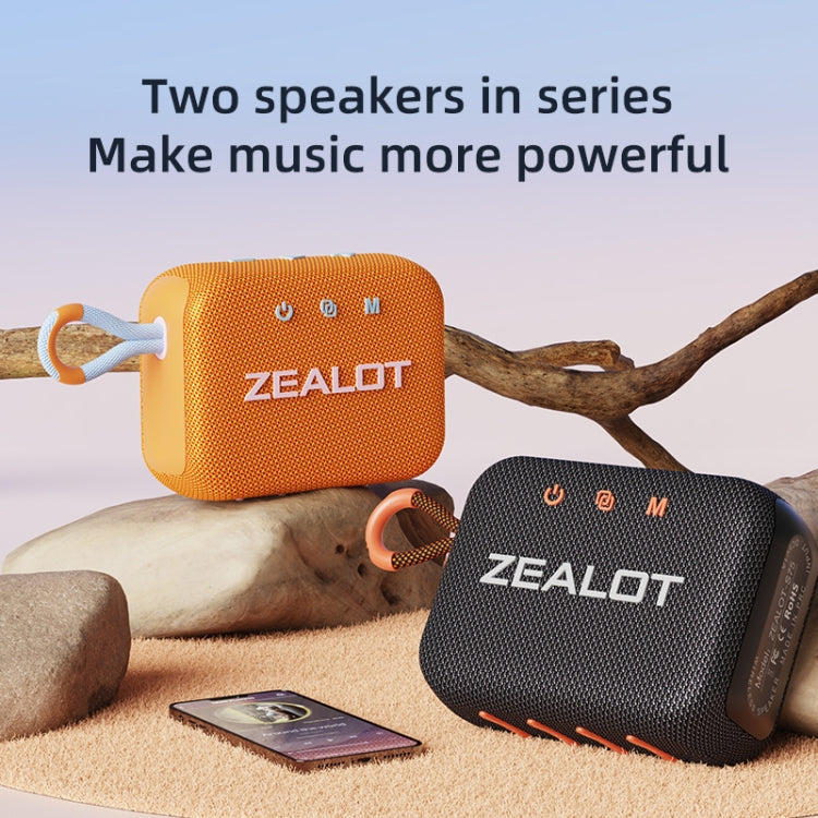 Zealot S75 Portable Outdoor IPX6 Waterproof Bluetooth Speaker(Grey) - Waterproof Speaker by ZEALOT | Online Shopping UK | buy2fix