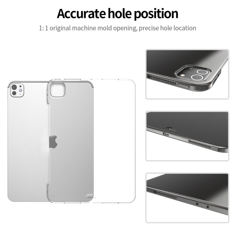 For iPad Air 13 2025 / 2024 Shockproof Soft TPU Protective Tablet Case(Transparent) - iPad Air 13 2025 / 2024 Cases by buy2fix | Online Shopping UK | buy2fix