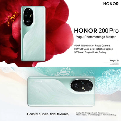 Honor 200 Pro, 16GB+1TB, Screen Fingerprint Identification, 6.78 inch MagicOS 8.0 Snapdragon 8s Gen 3 Octa Core, Network: 5G, NFC, OTG(Silver White) - Honor by Huawei | Online Shopping UK | buy2fix