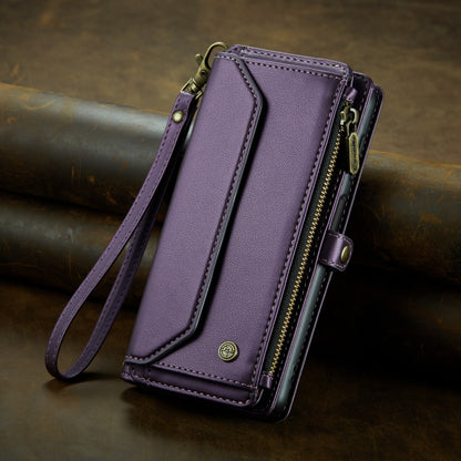 For Samsung Galaxy A32 5G CaseMe C36 Card Slots Zipper Wallet RFID Anti-theft Leather Phone Case(Purple) - Galaxy Phone Cases by CaseMe | Online Shopping UK | buy2fix