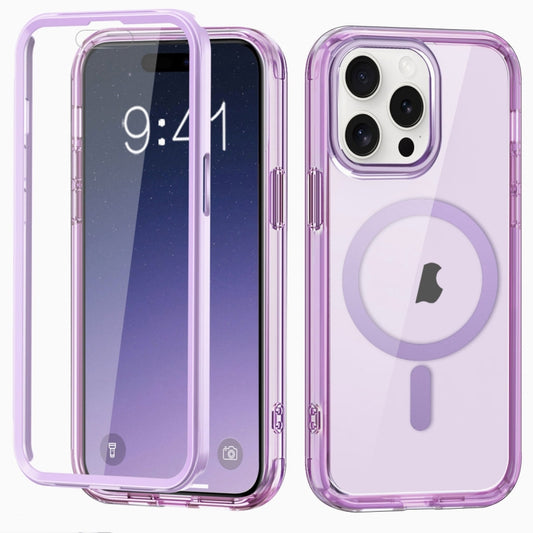 For iPhone 13 Pro Max Colorful MagSafe Magnetic PC + TPU Phone Case(Light Purple) - iPhone 13 Pro Max Cases by buy2fix | Online Shopping UK | buy2fix