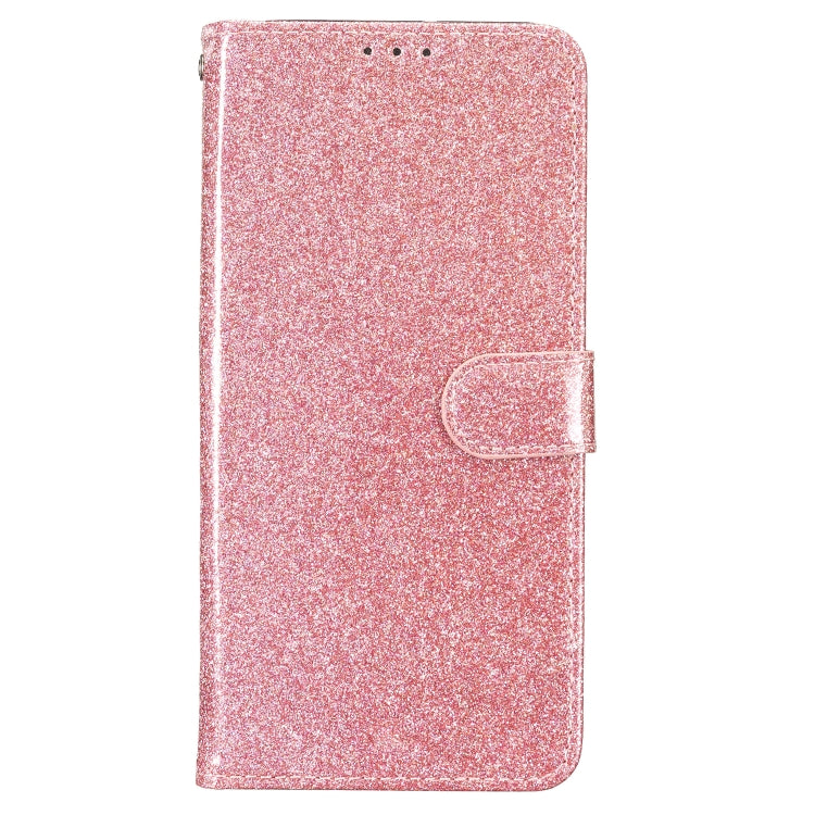 For Google Pixel 9 Pro XL Glitter Powder Flip Leather Phone Case(Rose Gold) - Google Cases by buy2fix | Online Shopping UK | buy2fix