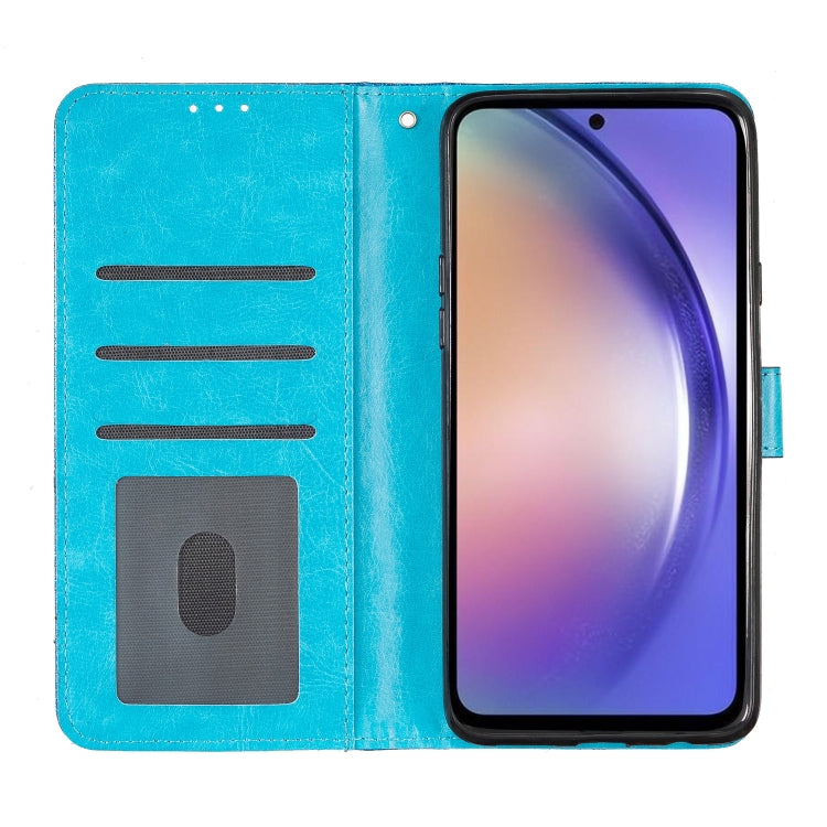 For Google Pixel 9 Pro XL Glitter Powder Flip Leather Phone Case(Blue) - Google Cases by buy2fix | Online Shopping UK | buy2fix