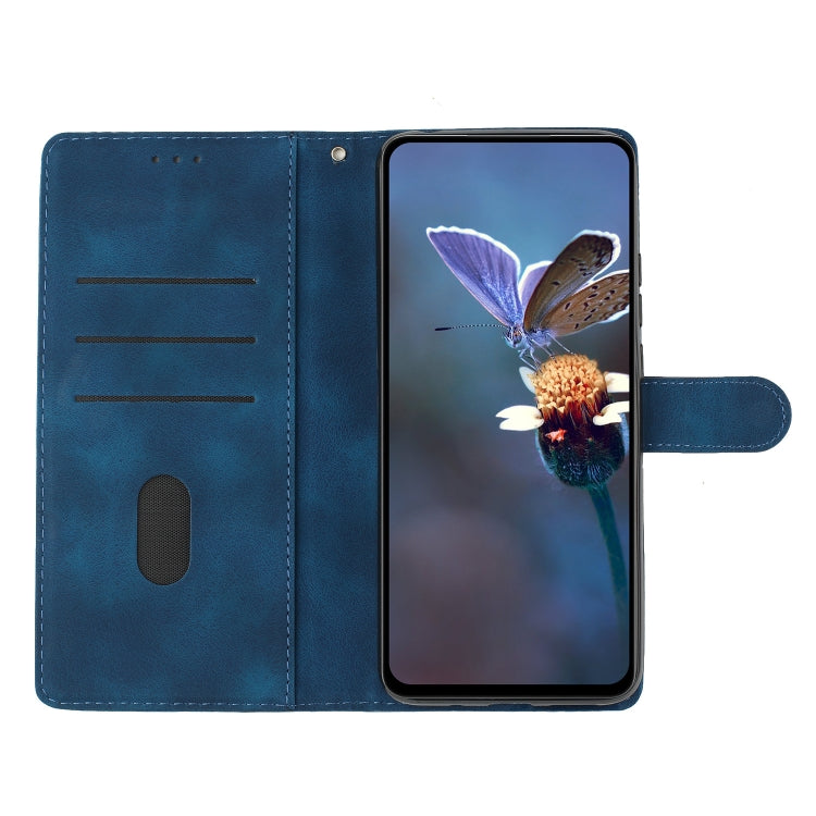 For iPhone 16 Pro Cherry Blossom Butterfly Skin Feel Embossed PU Phone Case(Blue) - iPhone 16 Pro Cases by buy2fix | Online Shopping UK | buy2fix