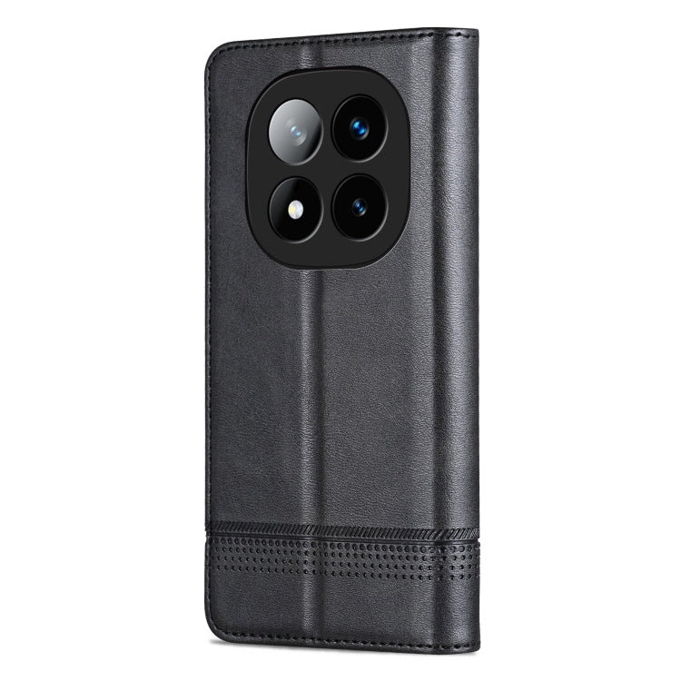 For Redmi Note 14 Pro 5G AZNS Magnetic Calf Texture Flip Leather Phone Case(Black) - Note 14 Pro Cases by AZNS | Online Shopping UK | buy2fix