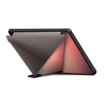 For Kobo Libra Colour 2024 Solid Color Deformation TPU Leather Smart Tablet Case(Sunset) - Others by buy2fix | Online Shopping UK | buy2fix