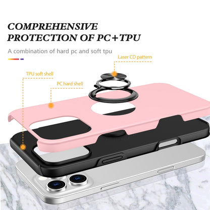 For iPhone 16 Magnetic Ring Holder Phone Case(Rose Gold) - iPhone 16 Cases by buy2fix | Online Shopping UK | buy2fix