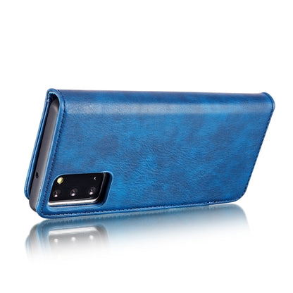 For Samsung Galaxy Note20 DG.MING Crazy Horse Texture Flip Detachable Magnetic Leather Case with Holder & Card Slots & Wallet (Blue) - Galaxy Note20 Cases by DG.MING | Online Shopping UK | buy2fix