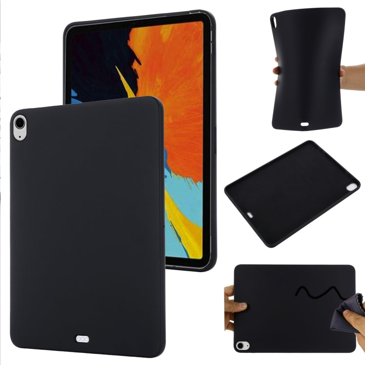 For iPad Air 13 2025 / 2024 Pure Color Liquid Silicone Shockproof Tablet Case(Black) - iPad Air 13 2025 / 2024 Cases by buy2fix | Online Shopping UK | buy2fix