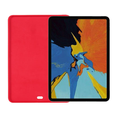 For iPad Air 13 2024 Pure Color Liquid Silicone Shockproof Tablet Case(Red) - iPad Air 13 2024 Cases by buy2fix | Online Shopping UK | buy2fix