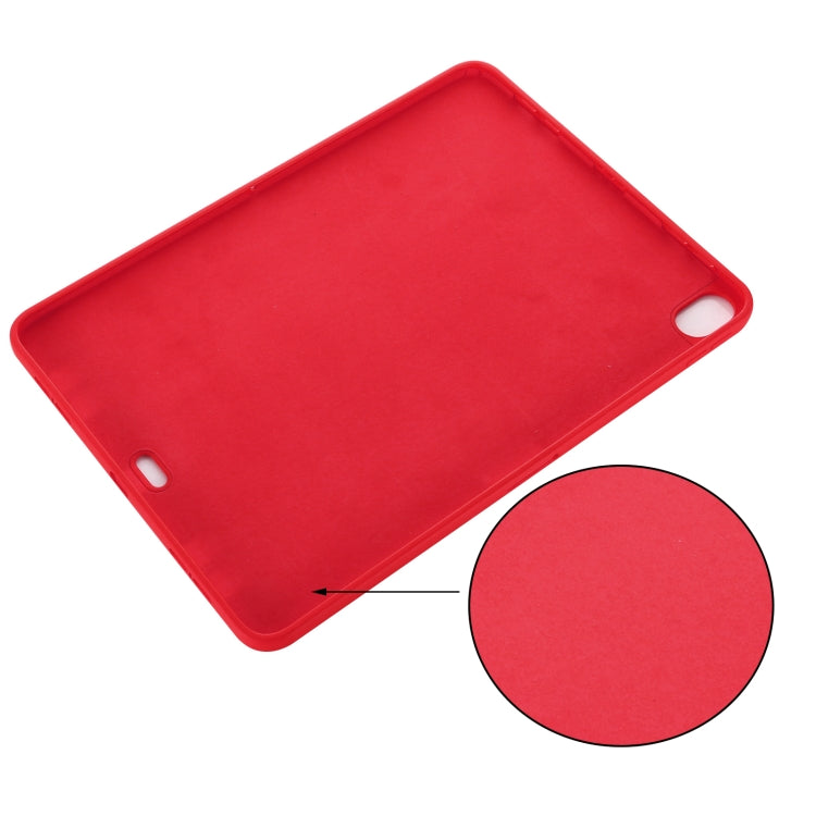 For iPad Air 13 2024 Pure Color Liquid Silicone Shockproof Tablet Case(Red) - iPad Air 13 2024 Cases by buy2fix | Online Shopping UK | buy2fix