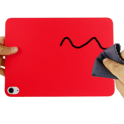 For iPad Air 13 2024 Pure Color Liquid Silicone Shockproof Tablet Case(Red) - iPad Air 13 2024 Cases by buy2fix | Online Shopping UK | buy2fix