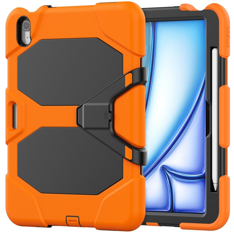 For iPad Air 11 2025 / 2024 Colorful Silicone Heavy Duty Hybrid PC Tablet Case(Orange) - iPad Air 11 2025 / 2024 Cases by buy2fix | Online Shopping UK | buy2fix