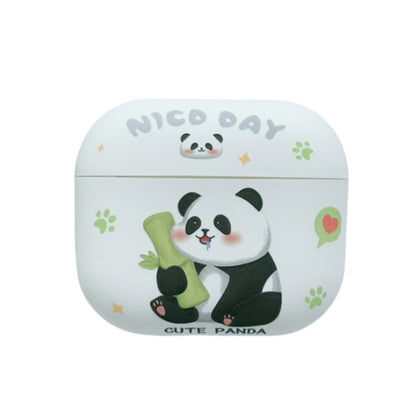 For AirPods 3 Panda Pattern Earbuds Box Frosted TPU Case(Cute Panda) - For AirPods 3 by buy2fix | Online Shopping UK | buy2fix