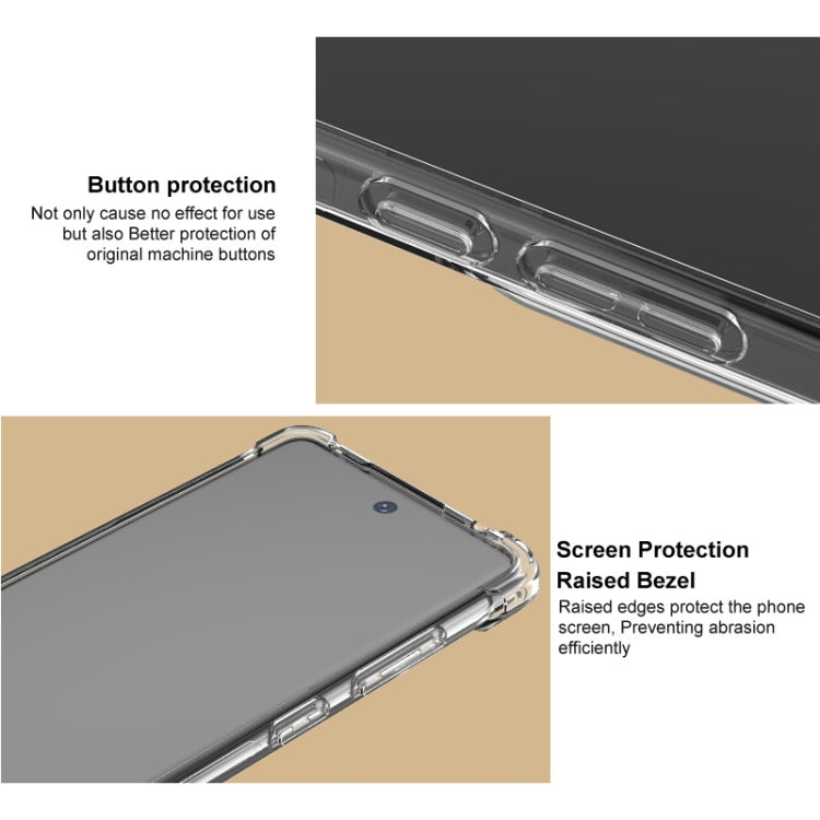 For Realme GT Neo6 SE 5G imak Shockproof Airbag TPU Phone Case(Matte Black) - Realme Cases by imak | Online Shopping UK | buy2fix