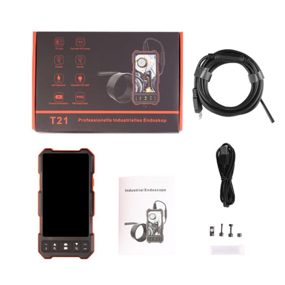 T21 4.5 inch IPS Color Screen 8mm Single Camera Split Hard Cable Industrial Endoscope, Length:1m(Black Red) -  by buy2fix | Online Shopping UK | buy2fix