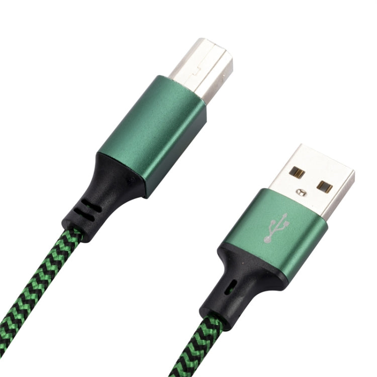 USB 2.0 to Square Port A/B Printer Adapter Cable, Length:1m(Green) - USB Cable by buy2fix | Online Shopping UK | buy2fix