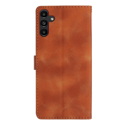 For Samsung Galaxy S25 5G Flower Butterfly Embossing Pattern Leather Phone Case(Brown) - Galaxy S25 5G Cases by buy2fix | Online Shopping UK | buy2fix