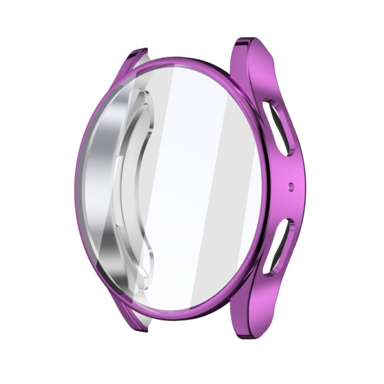 For Samsung Galaxy Watch FE 40mm Full Coverage Electroplated TPU Watch Protective Case(Purple) - Watch Cases by buy2fix | Online Shopping UK | buy2fix