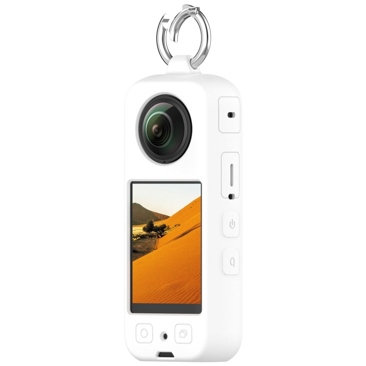 For Insta360 X3 Portable Silicone Protective Case(White) - Case & Bags by buy2fix | Online Shopping UK | buy2fix