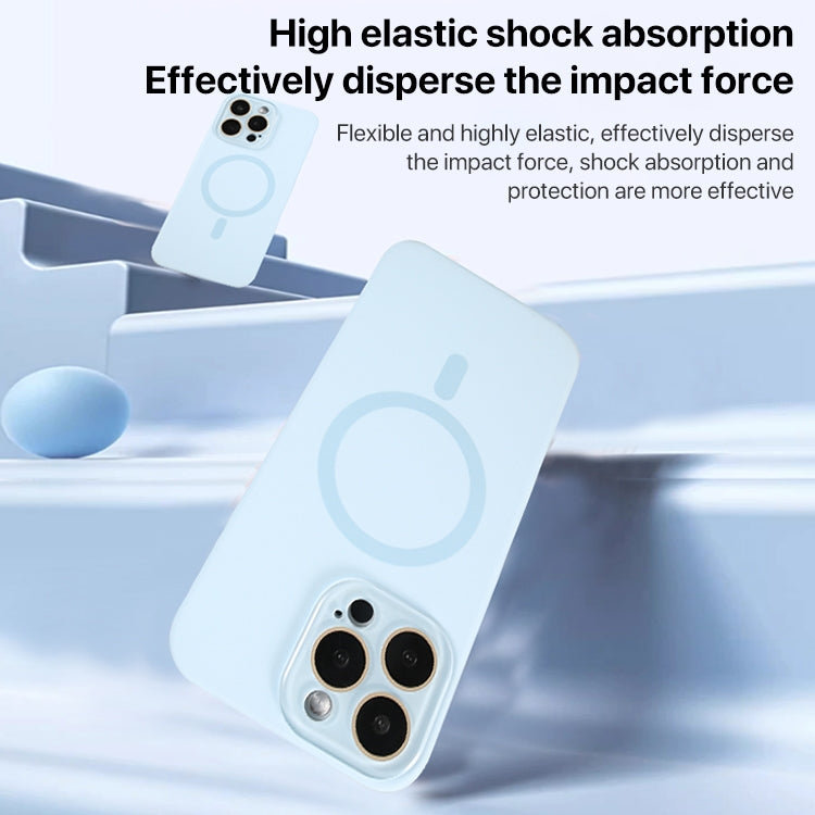 For iPhone 16 Liquid Silicone MagSafe Full Coverage Phone Case with Lens Film(Green) - iPhone 16 Cases by buy2fix | Online Shopping UK | buy2fix