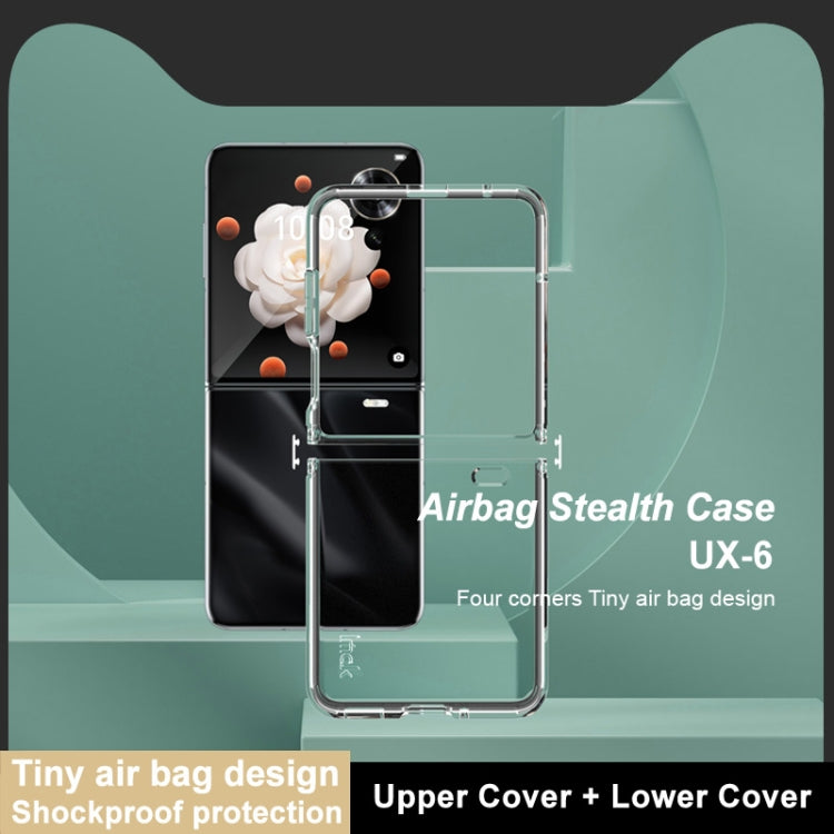 For Honor Magic V Flip imak UX-6 series All-inclusive Shockproof Airbag TPU Invisible Phone Case(Transparent) - Honor Cases by imak | Online Shopping UK | buy2fix