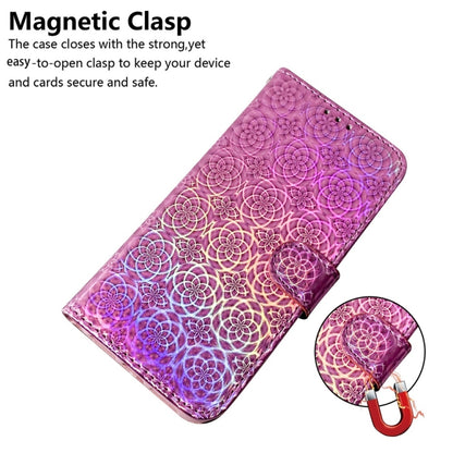 For Samsung Galaxy S25 5G Colorful Magnetic Buckle Leather Phone Case(Pink) - Galaxy S25 5G Cases by buy2fix | Online Shopping UK | buy2fix