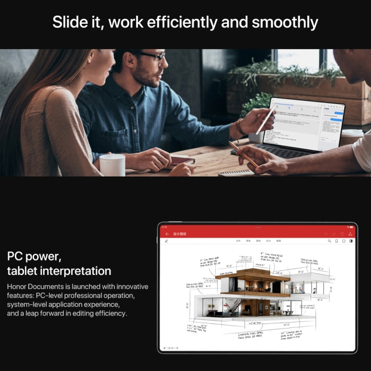 Honor MagicPad2 WiFi Tablet PC, 8GB+256GB, 12.3 inch MagicOS 8.0.1 Qualcomm Snapdragon 8s Gen 3 Octa Core(Black) - Huawei by Huawei | Online Shopping UK | buy2fix