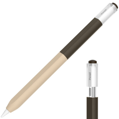 For Apple Pencil USB-C Gradient Silicone Stylus Protective Case(Coffee) - Pencil Accessories by buy2fix | Online Shopping UK | buy2fix