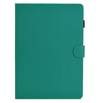 For Samsung Galaxy Tab A7 Lite Solid Color Fiber Texture Smart Tablet Leather Case(Lake Green) - Tab A7 Lite T220 / T225 by buy2fix | Online Shopping UK | buy2fix